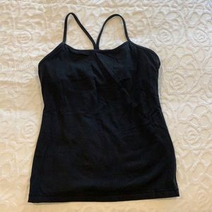 Lululemon black tank size 8
